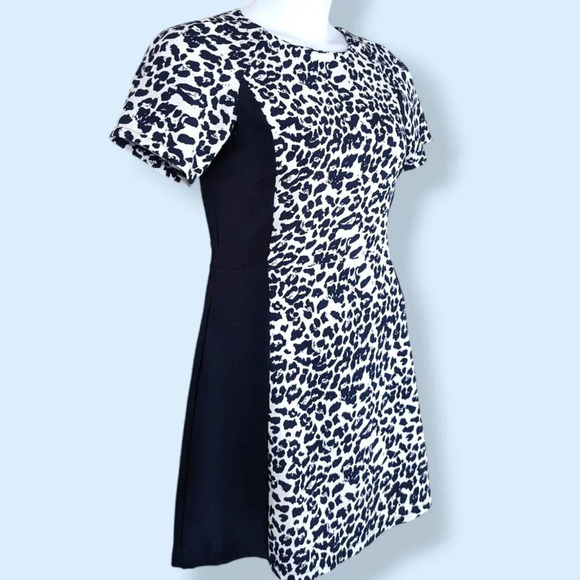 Blue Cheetah Print Dress - Picture 2 of 5